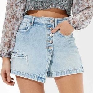 American Eagle Outfitters Denim Mom Skort